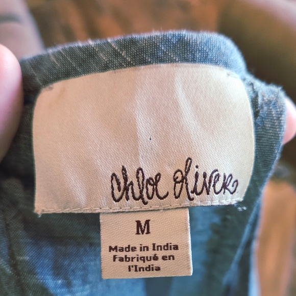 Embroidered Blue Sleeveless Top - Picture 9 of 10